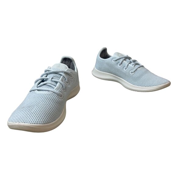 AllBirds ReRun Men's Clarity Blue & White Tree Runner Running Shoes Size M9 - Picture 2 of 9